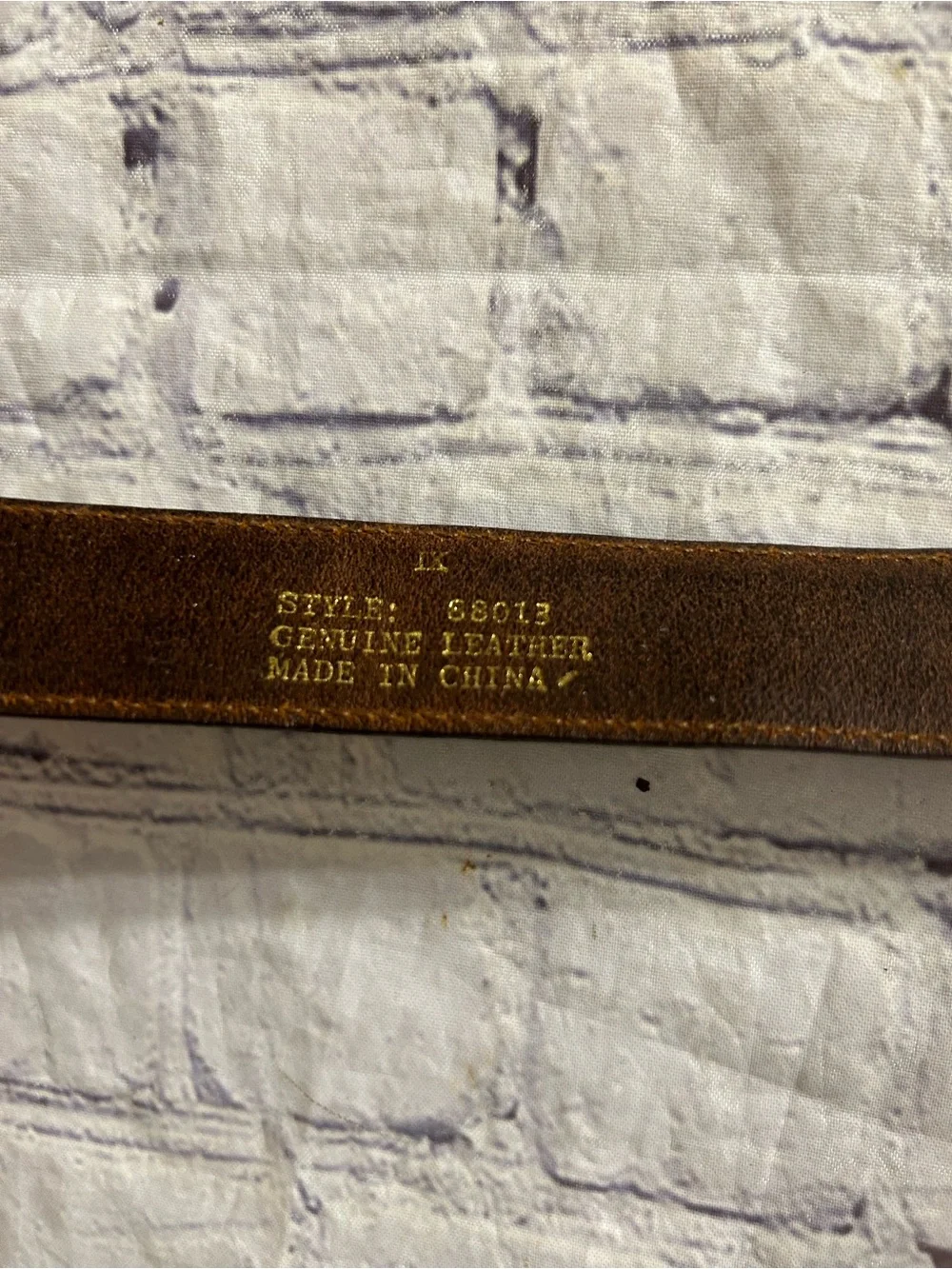 RUFF HEWN TRUE AMERICAN WEAR GENUINE LEATHER CHOCOLATE BROWN SIZE 1X BELT